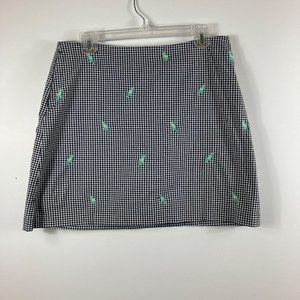 Womens EP Pro Golf Parrot Gingham Skort 8